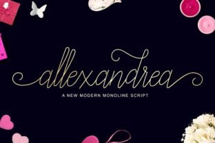 Allexandrea Font: Bouncy Script for Makers