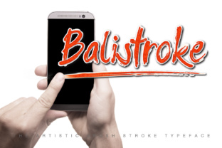 Balistroke: A Handmade Dry Brush Font for Makers