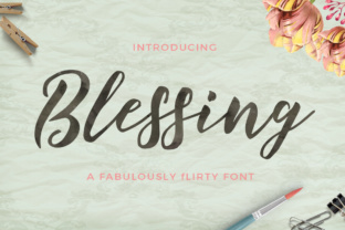 Blessing: A Modern Organic Typeface for Brand Identity