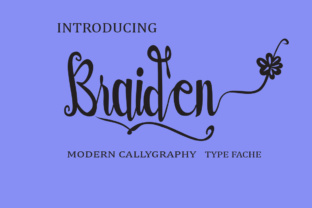 Braiden: A Handmade Script Font for Crafters