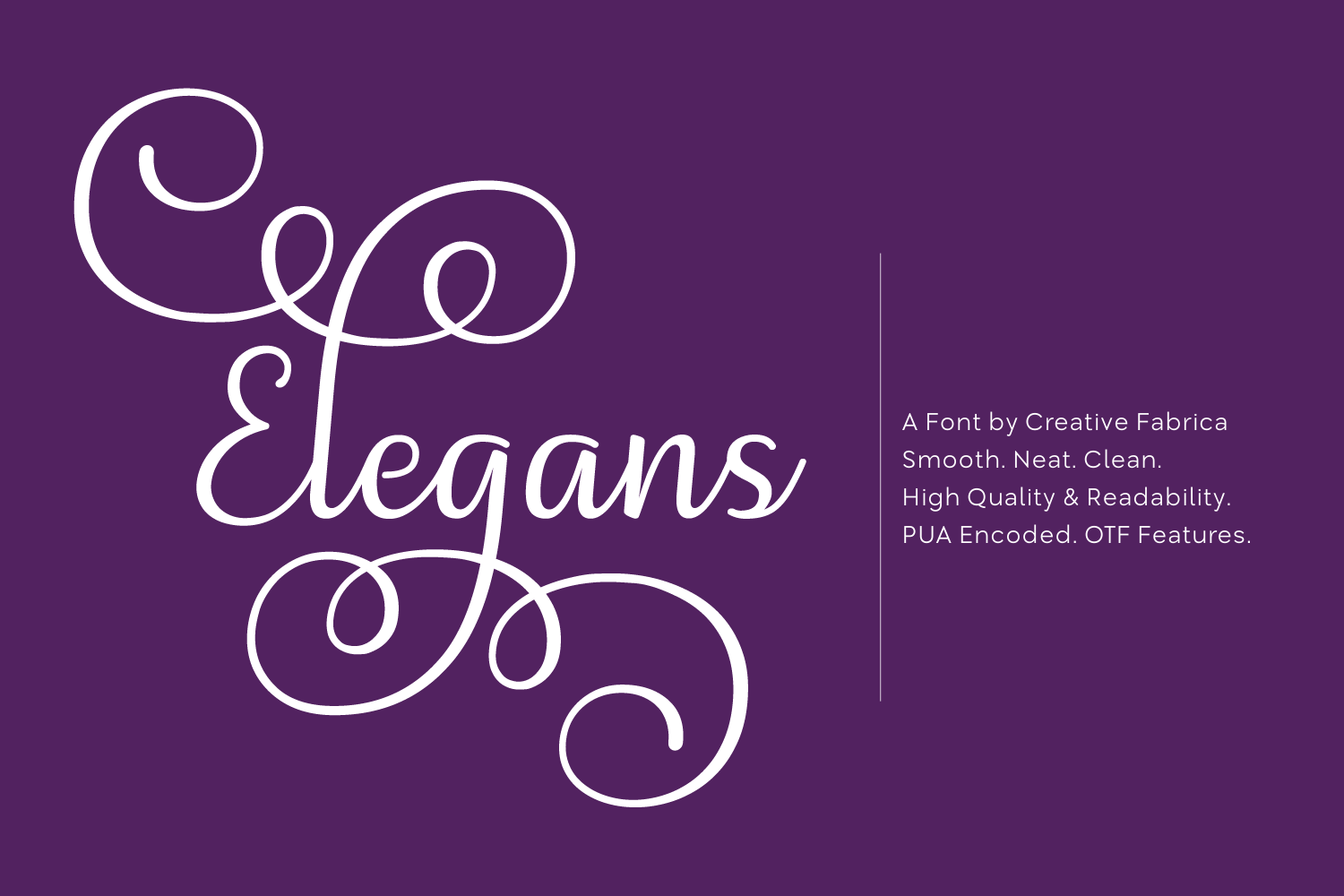 Elegans: A Script Font for Editorial Design