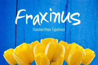 Fraxinus: A Modern Handwritten Font for Crafters