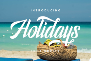 Holidays Typeface: A Script Font for Editorial Design