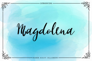 Magdolena: A Handwritten Font for Digital Design