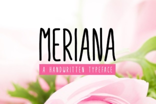 Meriana: A Handwritten Font for Digital Design