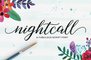 Nightcall: A Modern Script Font for Editorial Design