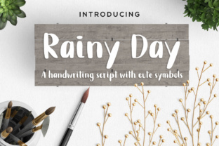Rainy Day Typeface: A Calm Script for Brand Identity