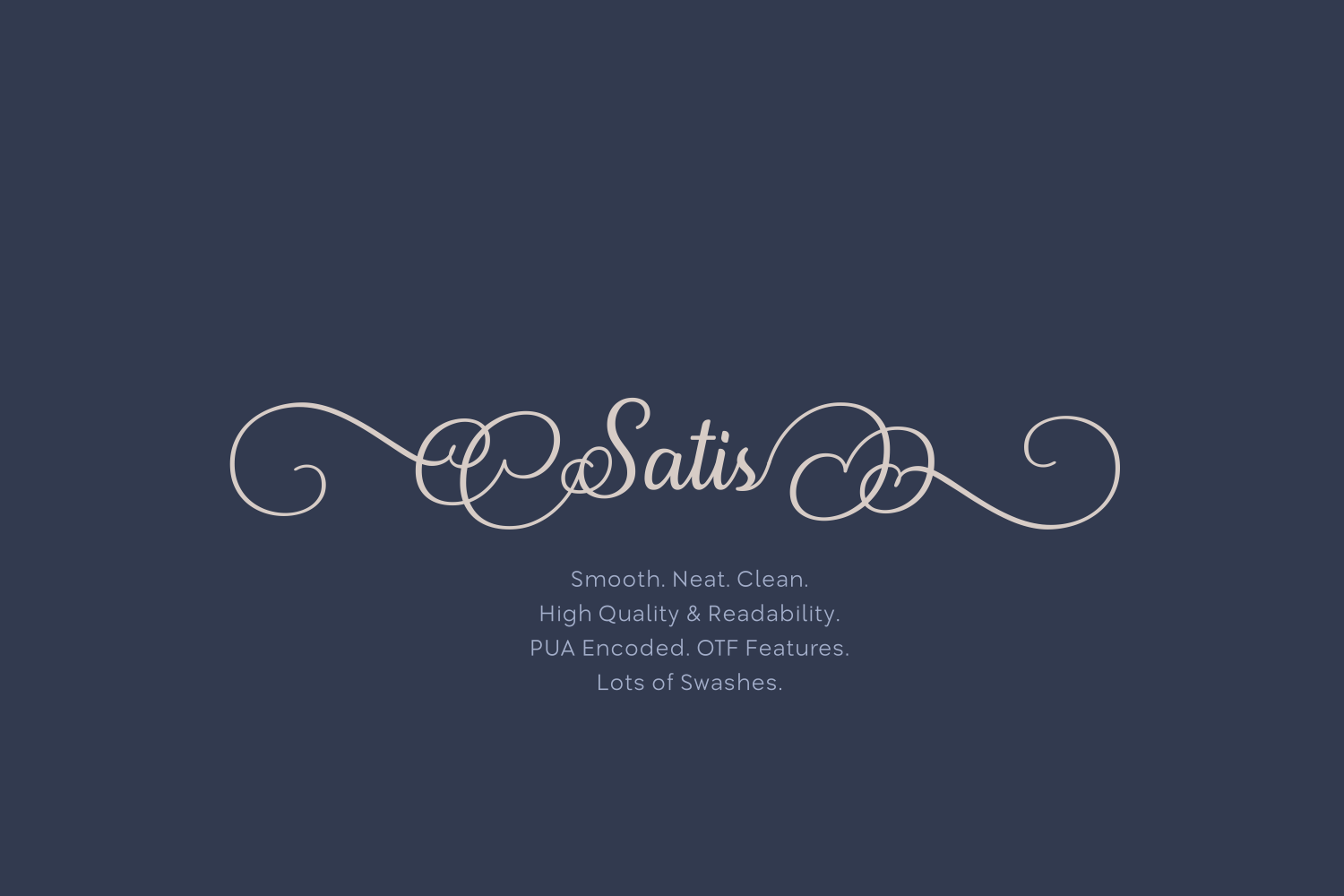 Satis: A Premium Script Font for Editorial Design