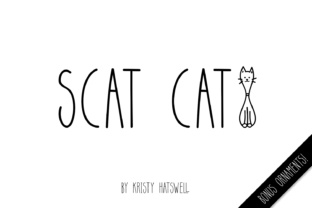 Scat Cat: A Playful Script Font for Crafters