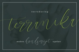 Terranika: A Modern Handwritten Font for Web Design
