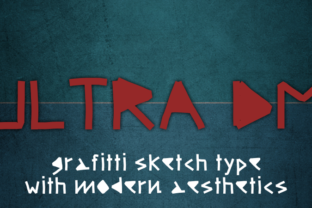 Ultra DM Typeface for Vintage Craft Designs