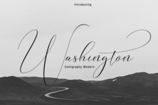Washington Typeface: Elegant Script for Editorial Design