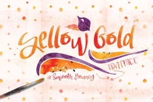 Yellow Gold: A Handcrafted Script Font for Editorial Design